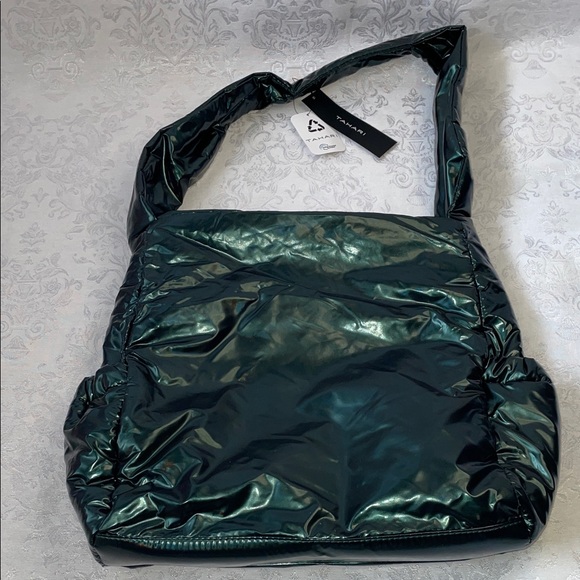 TAHARI Handbags - NWT TAHARI Shiny Puffer iridescent Shoulder HOBO Bag.